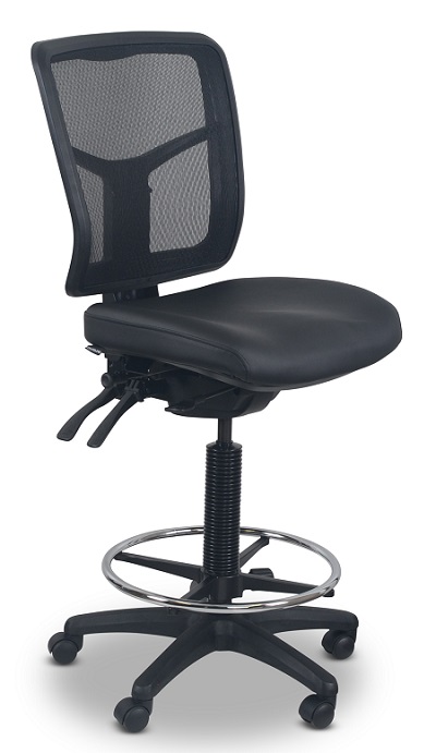 Mirae PU Medium Back Drafting Chair