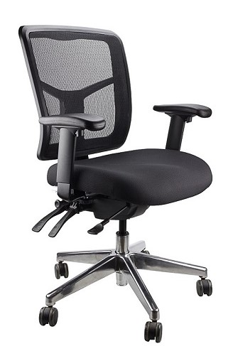 Mirae Medium Back Polished Base Task Chair