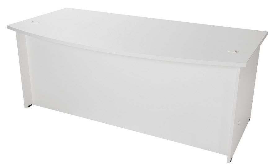 Stella White Clearance - Bow Front Desk