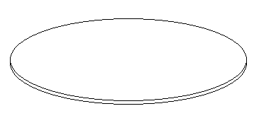 WHITE Melamine ROUND Table Top