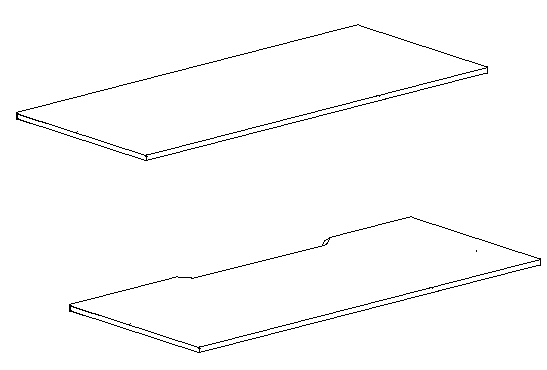 Vertilift Back to Back Electric Frame Straight & Scallop Tops